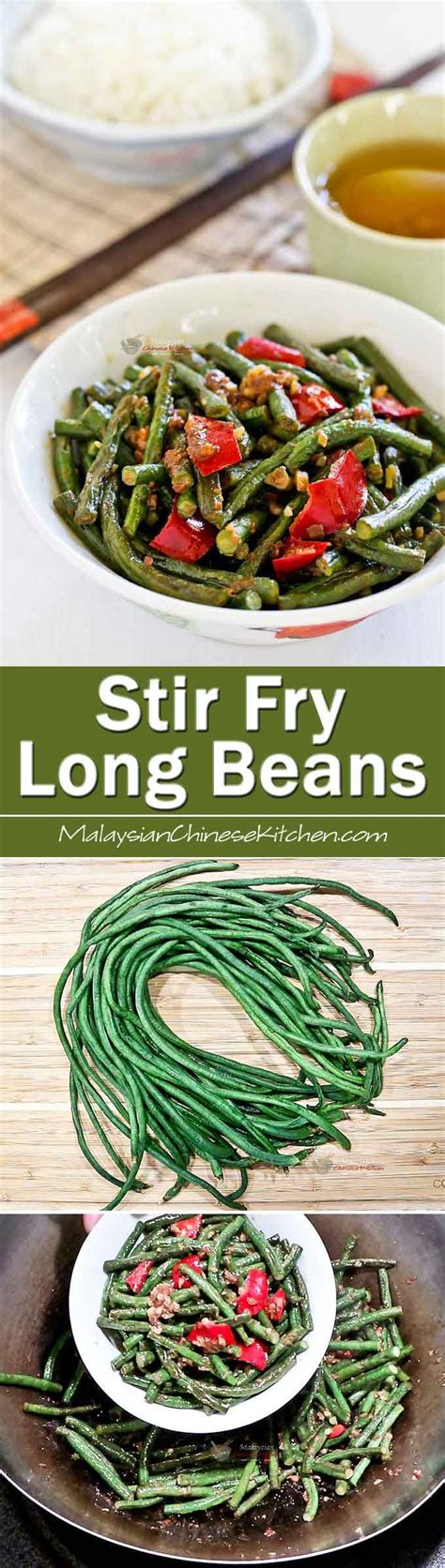 Stir Fry Long Beans | Veggie dishes, Stir fry long beans, Savoury food