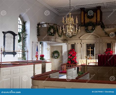 Interior Of Bruton Parish Church Stock Photo - Image: 22679940