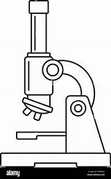 Microscope Coloring Page sketch template