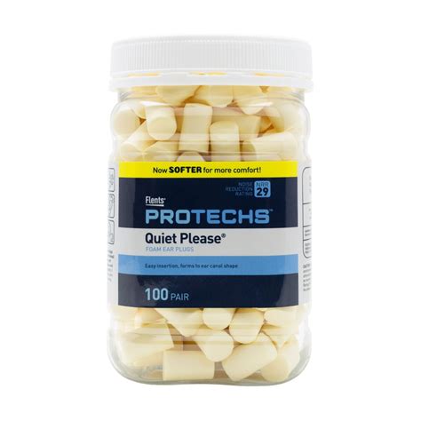 Flents Quiet Please Earplugs, Cream, 100 Pair, NRR 29 - Walmart.com