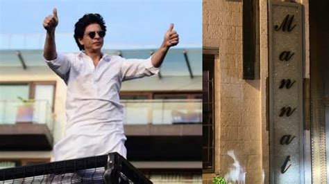 Shah Rukh Khan’s home Mannat’s new nameplate goes missing, fans puzzled ...