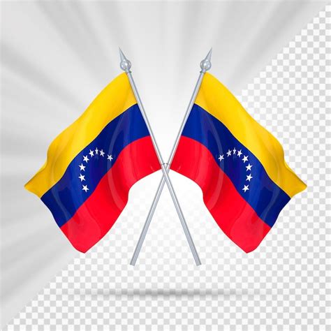 Premium PSD | Two flags venezuela