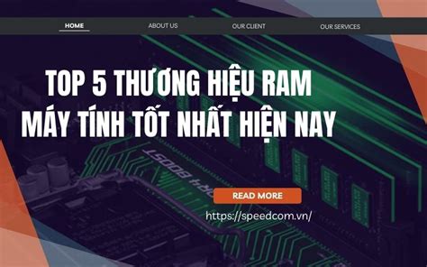 TOP 5 thương hiệu RAM máy tính tốt nhất hiện nay