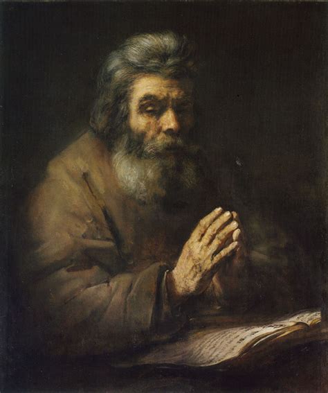 Follower of Rembrandt - Old Man Praying