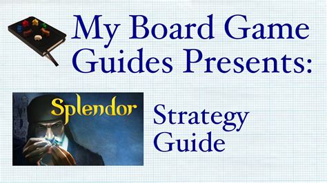 Splendor Board Game Strategy Guide - YouTube