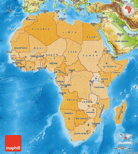 Physical Political Map Of Africa Map Of World - vrogue.co