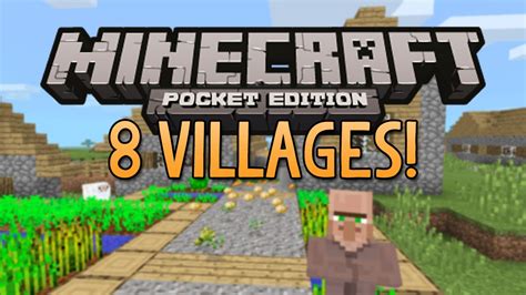 8 VILLAGES SEED! - Minecraft Pocket Edition (Best Village Seed) - YouTube