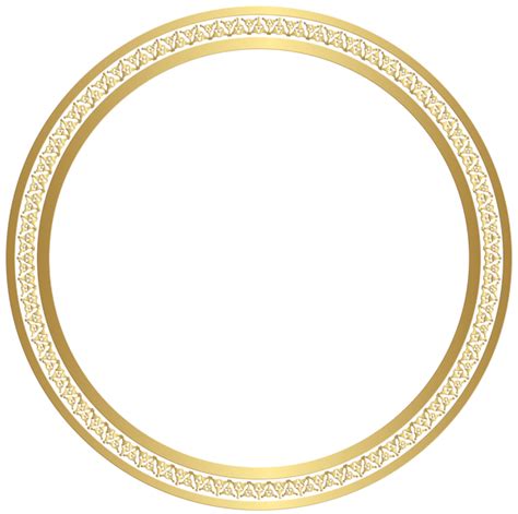 Golden Round Frame PNG Images - PNG All | PNG All