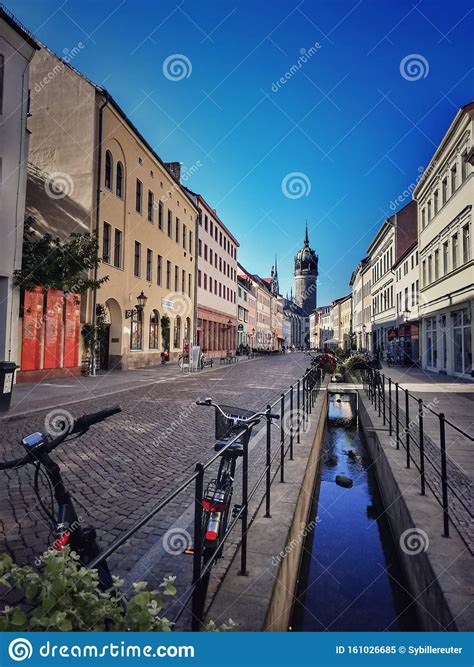 Schlosskirche and Old Town of Wittenberg, Germany Stock Image - Image of church, martin: 161026685