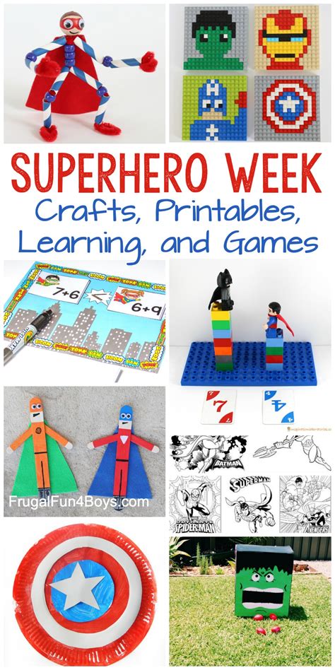 Superhero Week! Crafts, Activities, and Learning Activities - Frugal Fun For Boys and Girls