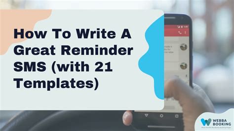 How To Write A Great Reminder SMS (with 21 Templates)