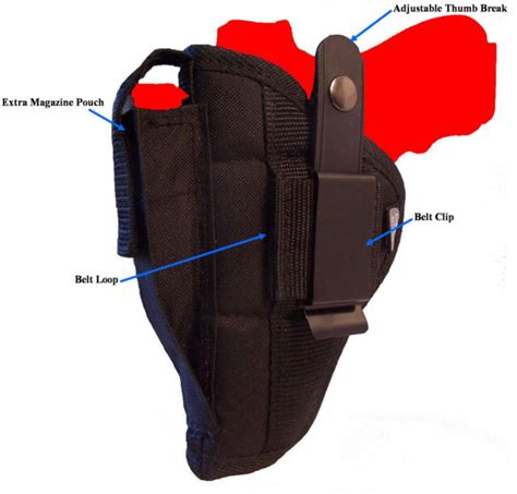 Holsters, Belts & Pouches Sporting Goods Hunting Gun Holster fits ...