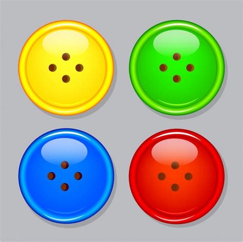 Plastic Buttons Free vector in Adobe Illustrator ai ( .AI ), Encapsulated PostScript eps ( .EPS ...