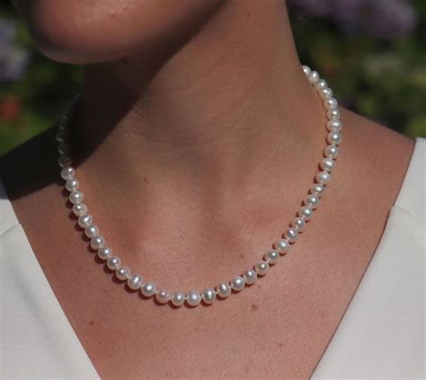 Classic Princess Length Freshwater Cultured Pearl Necklace | Dalbeg Design