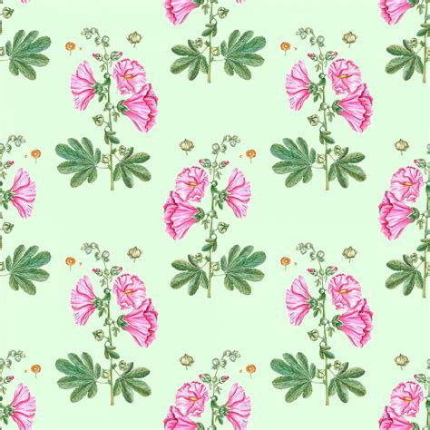 Pink Floral Wallpaper Watercolor Free Stock Photo - Public Domain Pictures