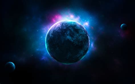 Download wallpapers planets, nebula, solar system, astronomy, darkness, galaxy, sci-fi, stars ...