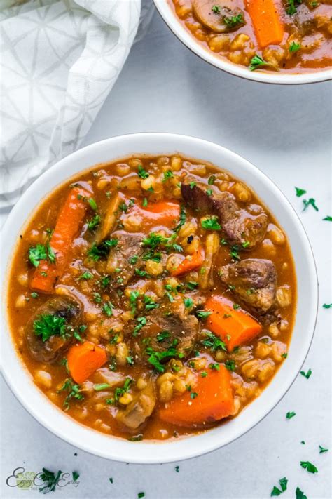 Hearty Beef Barley Stew Slow Cooker