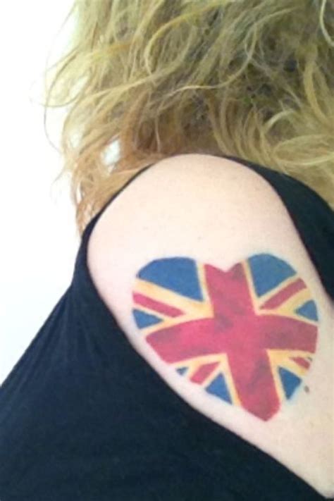 My Union Jack shoulder tattoo | Tattoos, Shoulder tattoo, Flag tattoo