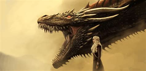 Daenerys and Drogon Art Wallpaper, HD Artist 4K Wallpapers, Images ...