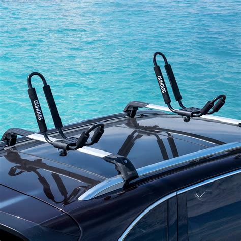 OUHOUG J-bar Kayak roof Rack,Universal Rack Carrier for Kayaks Boat Surf Ski Canoe, SUP ...