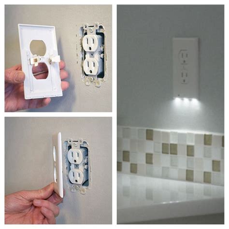 cool outlet with led lights | Home Ideas | Pinterest | Awesome, Outlet covers and Night lights