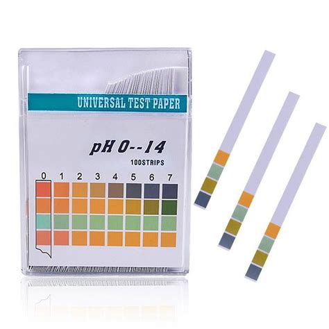 1OOPCS pH Test Strips 100ct,Quick and Accurate Result,Measure Full Range 0-14,Universal pH Test ...