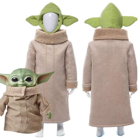 Star Wars The Mandalorian Baby Yoda Suit For Kids Children Cosplay ...