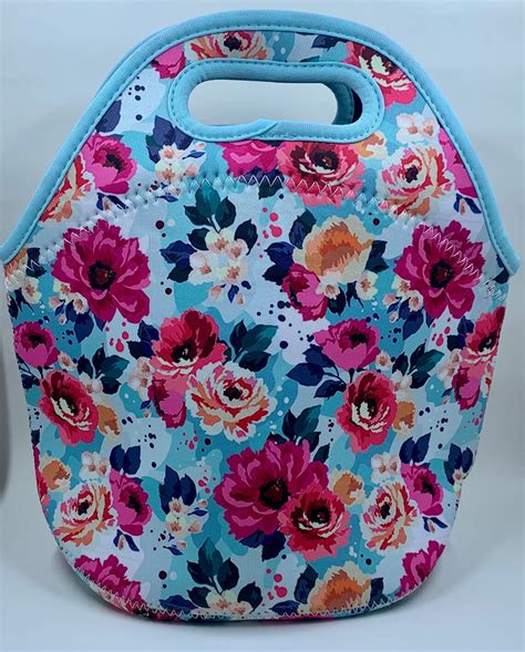 Floral Lunch Tote | Etsy