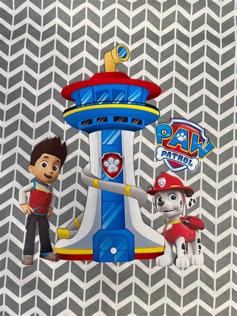 Paw Patrol Lookout Tower cake Topper | Etsy