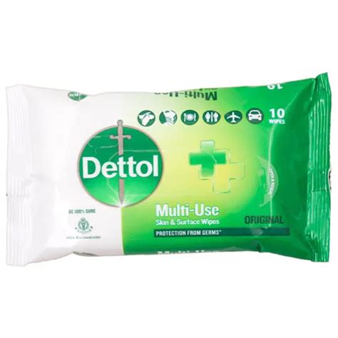 Dettol Original Multi-Use Wipes 10 pcs - JioMart