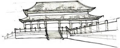 Forbidden City Sketch at PaintingValley.com | Explore collection of Forbidden City Sketch