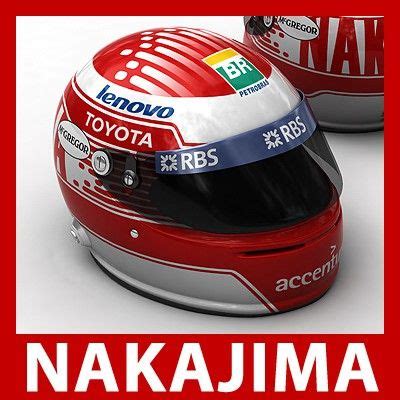 Helmet F1 2009 Kazuki Nakajima - 3D Model by CGShape