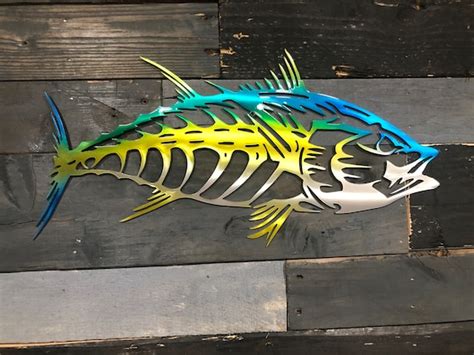 Yellowfin Tuna Metal Wall Art Tuna Art Tuna Wall Art off - Etsy