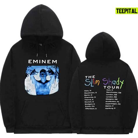 Eminem Slim Shady Tour 90s Hiphop Vintage Hoodie – Teepital – Everyday ...