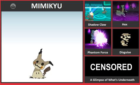 Mimikyu Moveset for Smash 5 by SunnySpells11 on DeviantArt