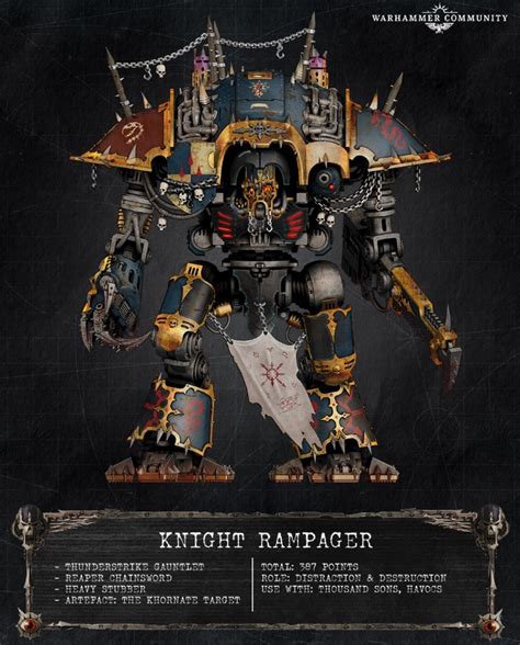 New 40k Chaos Knight Rules: Points, Relics, Stratagems & More - Spikey Bits | Warhammer ...