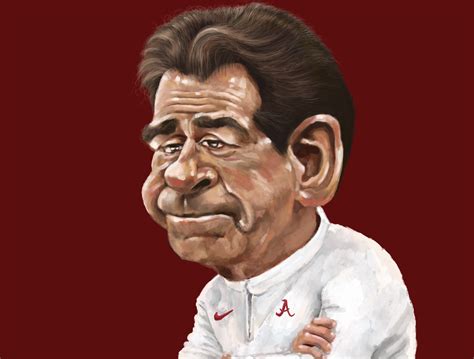 Nick Saban Caricature by Tristan Venables on Dribbble