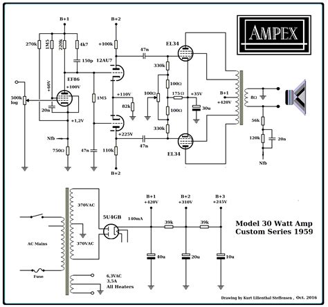 Stereo Tube Amplifier Schematics