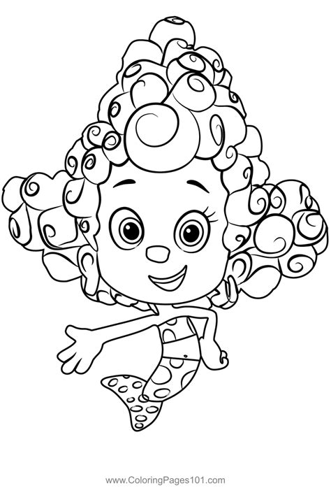 Deema From Bubble Guppies Coloring Page for Kids - Free Bubble Guppies Printable Coloring Pages ...