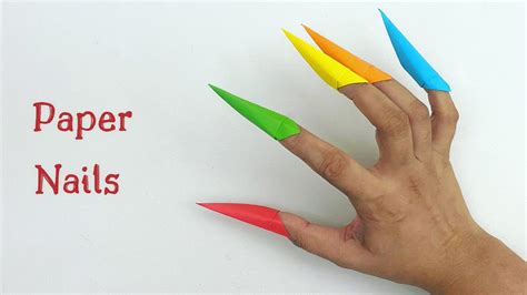 How To Make Easy Paper Nails For Kids / Nursery Craft Ideas / Paper ...