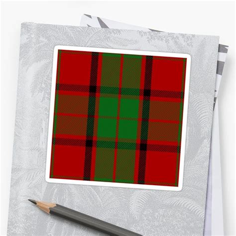 'Clan Maxwell Tartan' Sticker by thecelticflame | Tartan pattern ...