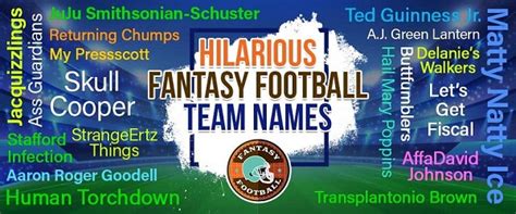 Funny Fantasy Football Names And Team Names You’d Love