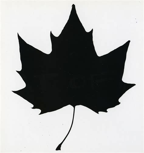 Fall Leaf Silhouette