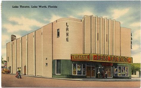 Lake Theatre, Lake Worth FL, ca. 1941 | Art deco architecture, Lake ...