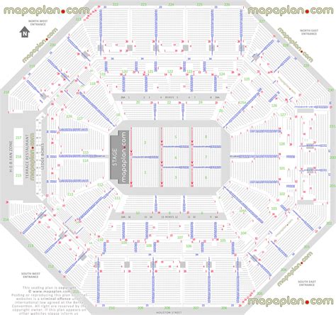 San Antonio Frost Bank Center seating chart - Detailed seat & row numbers end stage concert ...