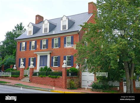 CHESTERTOWN, MD -17 AUG 2019- View of the historic town of Chestertown, Maryland, United States ...