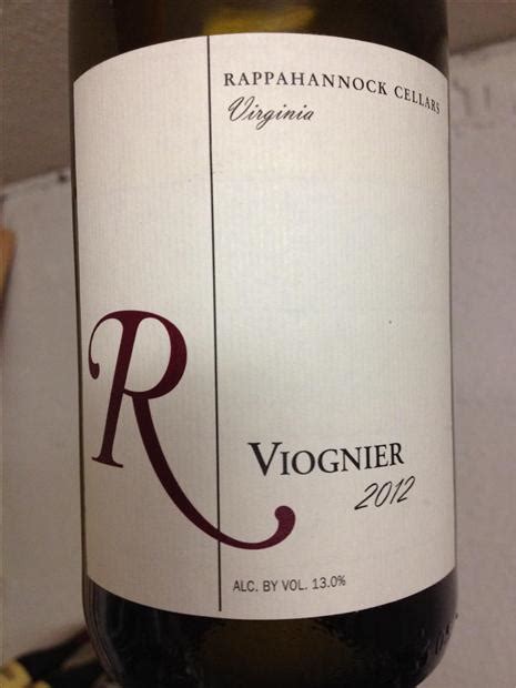 2010 Rappahannock Cellars Viognier, USA, Virginia, Northern Virginia ...