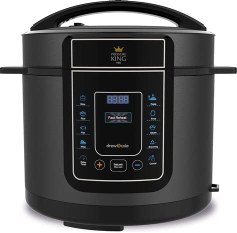 Drew & Cole Pressure King Pro Electric Pressure Cooker 12-in-1 Multi ...