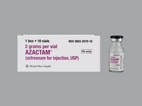 Azactam (aztreonam) dosing, indications, interactions, adverse effects ...