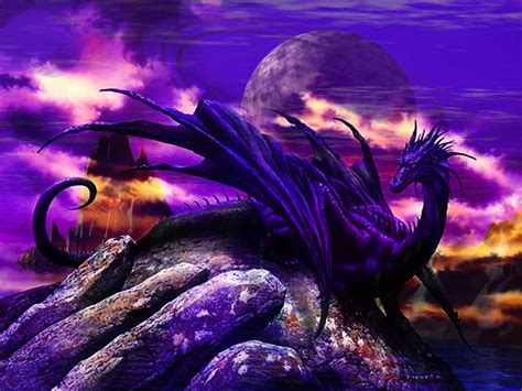 Purple Dragon Wallpaper - WallpaperSafari